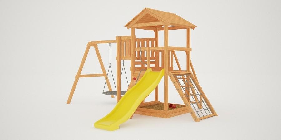 Детская площадка "Савушка Мастер" - 2 с качелями "Гнездо" 1 метр - фото 4 - id-p74911373