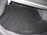 Коврик в багажник Nissan Tiida sedan (07-) (полимерный) L.Locker