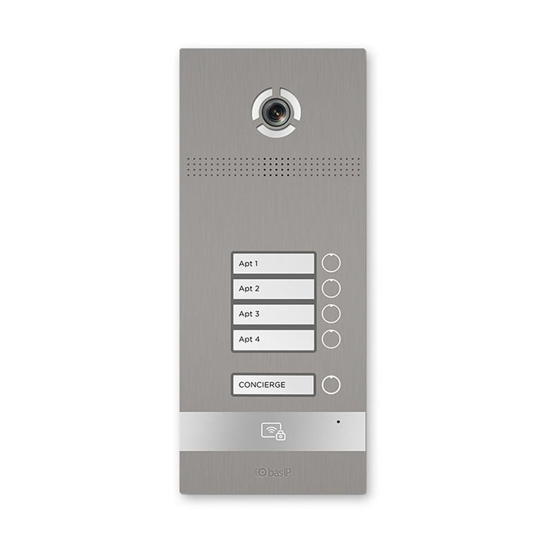 Вызывная панель на 4 абонента BI-04FB SILVER