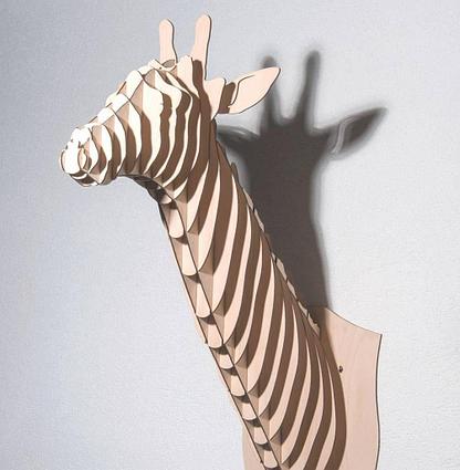 Декоративная голова Жирафа 4мм (90х75х33см)