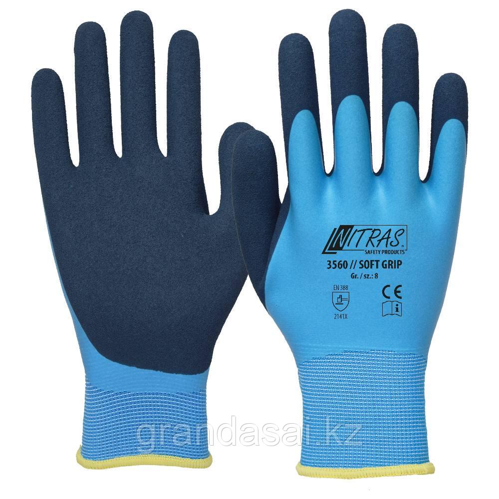 Рабочие трикотажные перчатки из полиэстера NITRAS SOFT GRIP