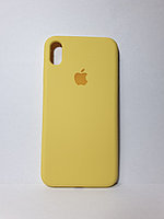 Защитный чехол для iPhone Xs Max Soft Touch силиконовый, желтый