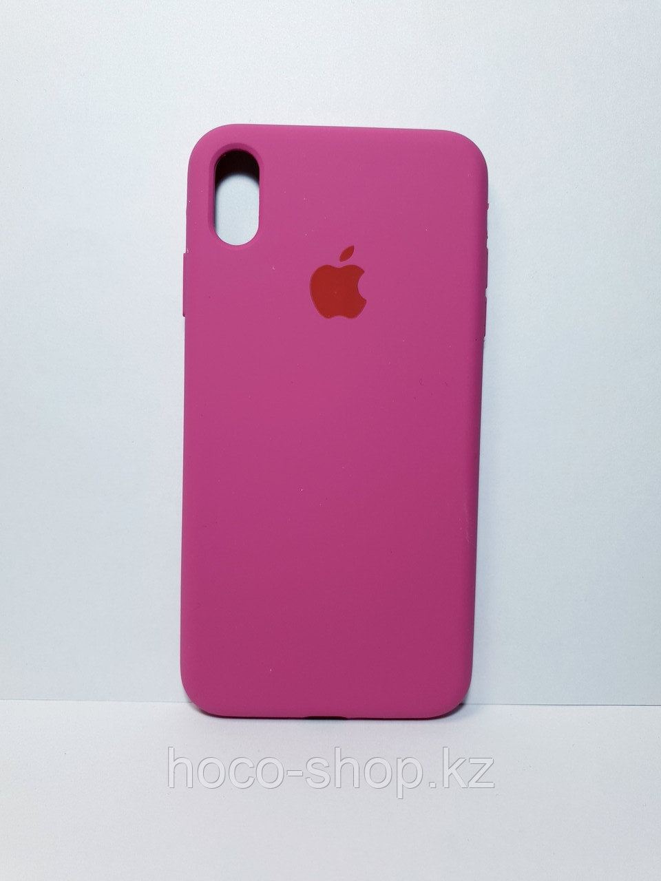 Защитный чехол для iPhone Xs Max Soft Touch силиконовый, темно розовый