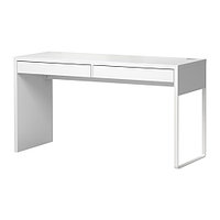 Письменный стол МИККЕ белый 142x50 см ИКЕА, IKEA Казахстан