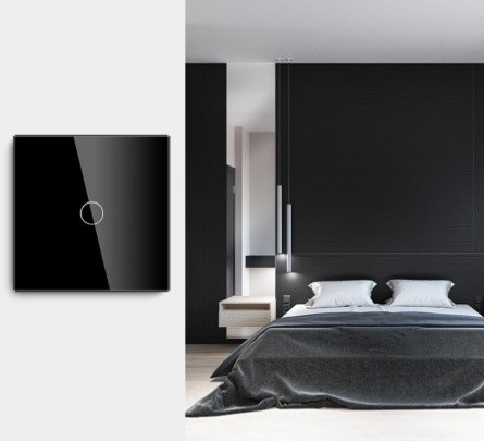 Сенсорный выключатель Touch Me Black (однолинейный, черный) для инфракрасной сауны - фото 8 - id-p74955451