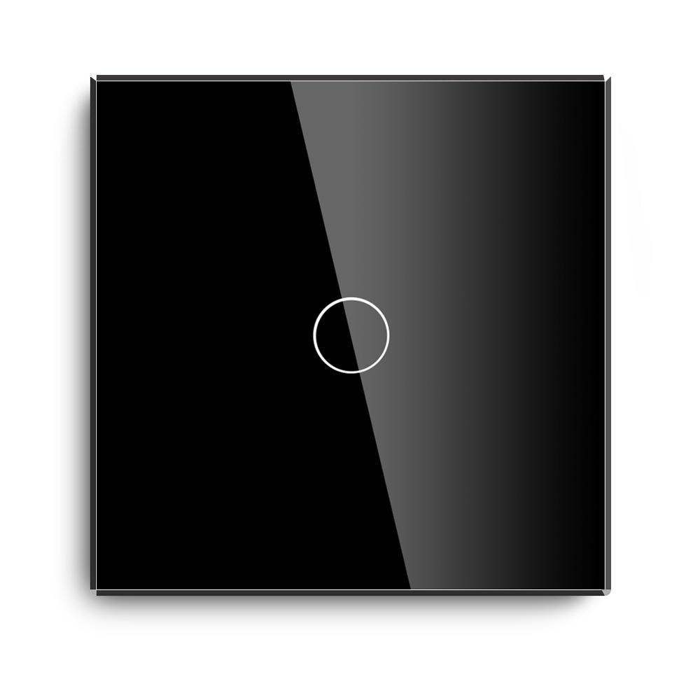 Сенсорный выключатель Touch Me Black (однолинейный, черный) для инфракрасной сауны - фото 2 - id-p74955451
