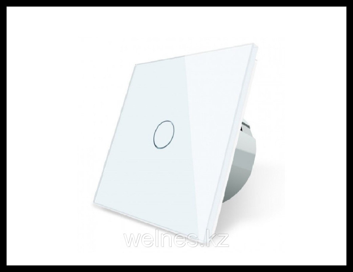 Сенсорный выключатель Touch Me White (однолинейный, белый) для инфракрасной сауны, фото 1