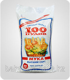 Мука ТМ «100 пудов» в/с 50кг
