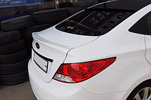 Спойлер на крышку багажника  Hyundai Accent/Хюндай Акцент/Солярис 2010-
