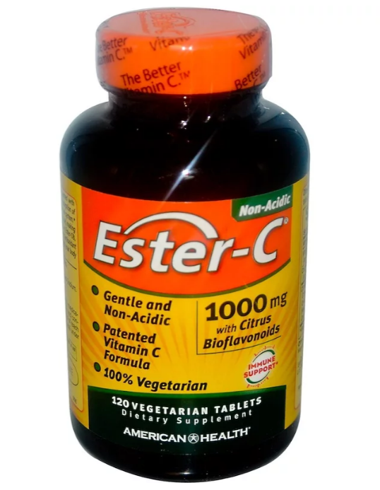 American Health, Ester-C, 1000 мг, 120 растительных таблеток