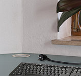 Shelbi Выдвижной настольный розеточный блок на 3 розетки 200B, 2 USB розетки, чёрный, фото 9