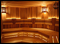 Основное освещение в бани