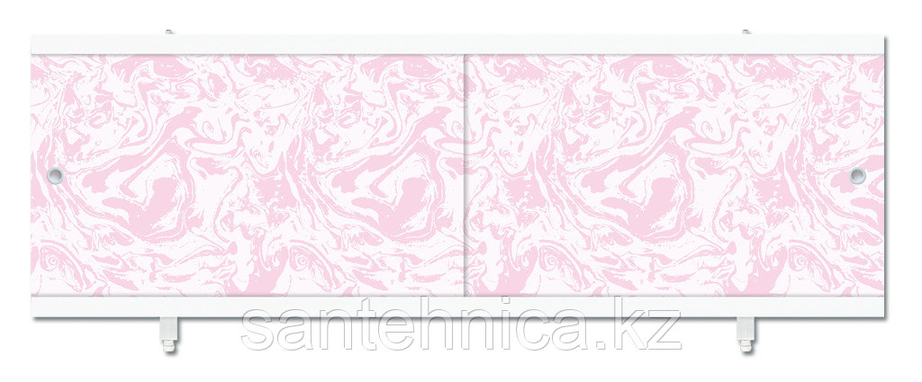 Экран для ванны 1680х560х37 мм мрамор розовый