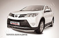 Защита переднего бампера d76 Toyota RAV4 2013-15