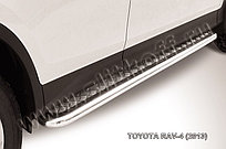 Защита порогов d57 с листом усиленная Toyota RAV4 2013-15