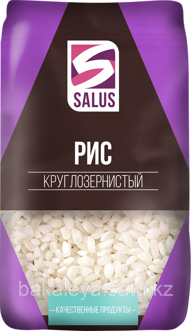 Рис круглозернистый 800 гр Salus