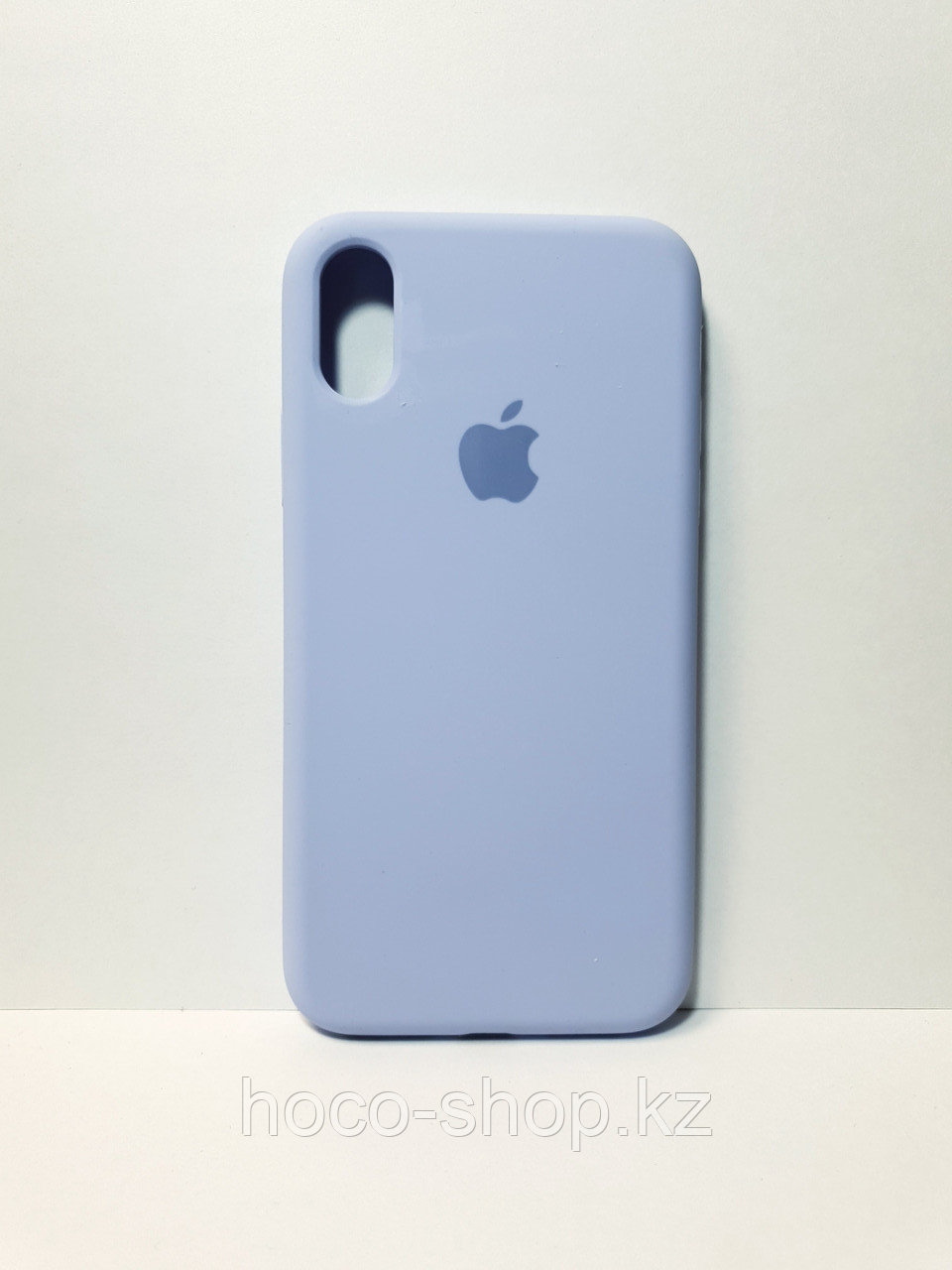 Защитный чехол для iPhone X/Xs Soft Touch силиконовый, голубой