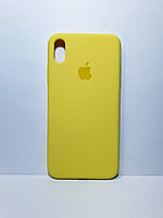 Защитный чехол для iPhone X/Xs Soft Touch силиконовый, желтый