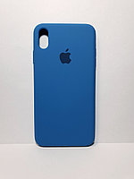 Защитный чехол для iPhone X/Xs Soft Touch силиконовый, синий