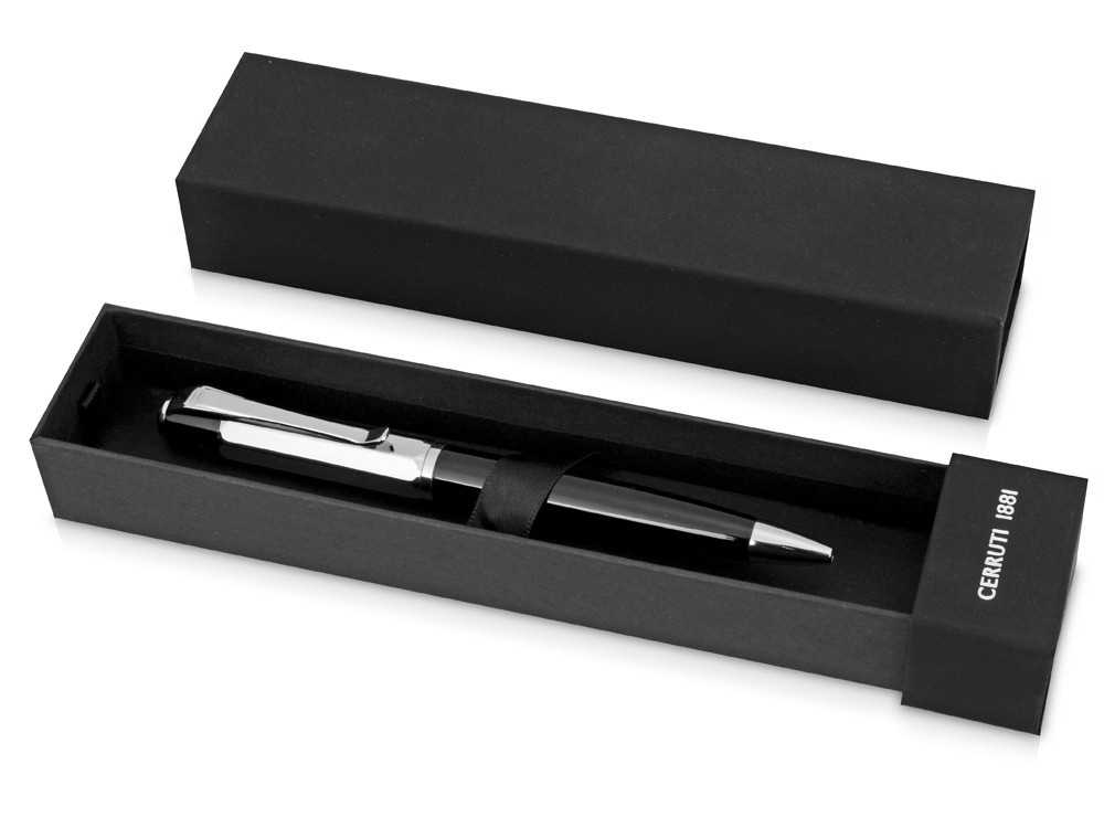 Ручка шариковая Cerruti 1881 Rudder, черный/серебристый - фото 6 - id-p74974379