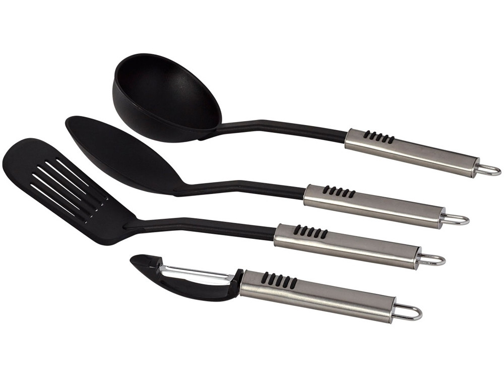 Набор кухонных предметов со стальными ручками Paul Bocuse из 4 предметов, черный - фото 1 - id-p74974439