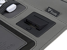 Органайзер с беспроводной зарядкой 5000 mAh Powernote, светло-серый, фото 3