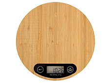 Бамбуковые кухонные весы Scale, натуральный, фото 2