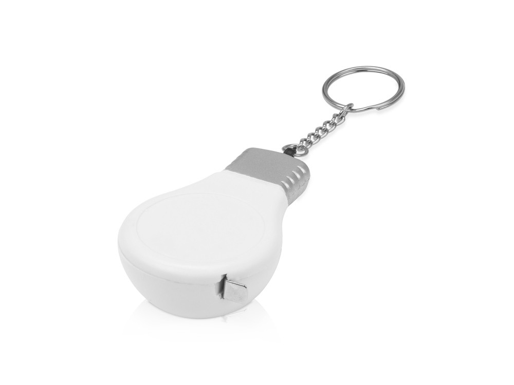 Брелок-рулетка для ключей 1 м., белый/серебристый - фото 3 - id-p74974753