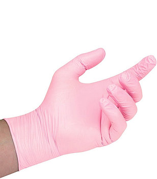 Перчатки UNIX Medical, нитриловые (розовые) размер S, 100шт.