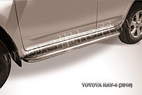 Защита порогов d57 с листом Toyota RAV4 2010-13