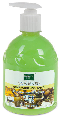 Крем-мыло "Оливковое молочко" с дозатором DOMIX, 500 мл