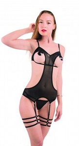 ГРАЦИЯ + ТРУСИКИ, размер 46-48 (L-XL), цвет чёрный