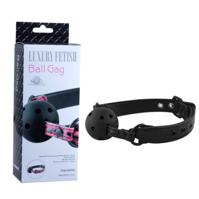 КЛЯП - ШАР "BALL GAG", ПВХ, цвет чёрный