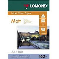 A4/160грамм/100листов/матовая 1-сторон.(0102005) LOMOND
