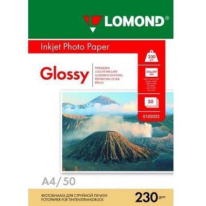 A4/230грамм/50листов/глянцевая 1-сторон.(0102022) LOMOND