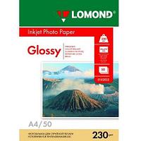 A4/230грамм/50листов/глянцевая 1-сторон.(0102022) LOMOND