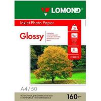 A4/160грамм/50листов/глянцевая 1-сторон.(0102055) LOMOND