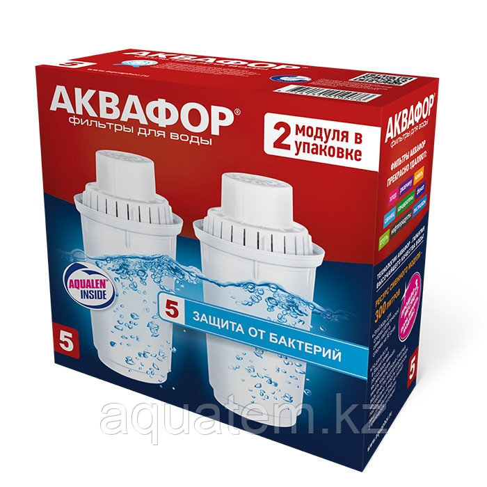 Сменный картридж на кувшин Аквафор В100-5 (комплект из 2-х штук)