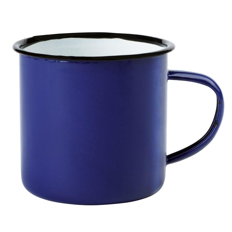 Эмалированная кружка 350 мл.RETRO CUP, синяя - фото 1 - id-p75034628