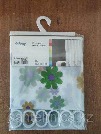 FRAP F8851 Шторка для ванны 180*200 полиэт. рисунок, фото 2