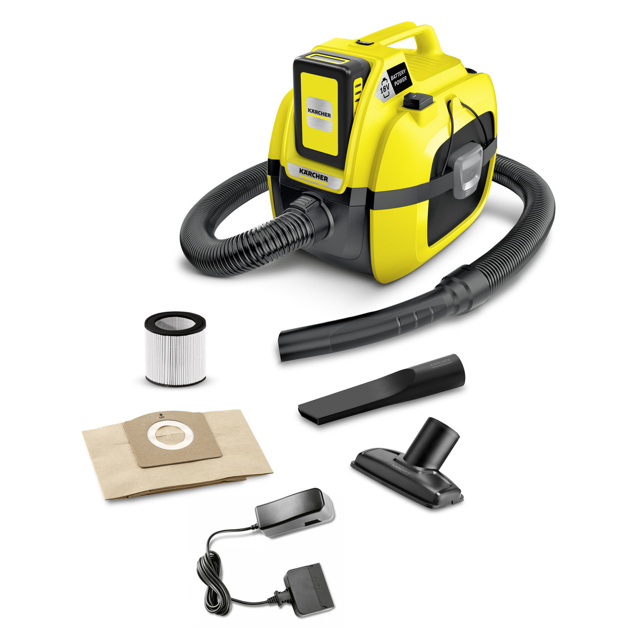 Пылесос для сухой и влажной уборки Karcher WD 1 Compact Battery Set
