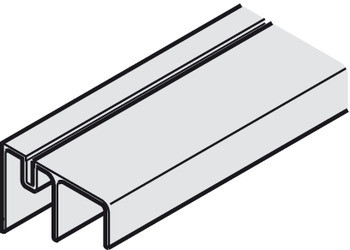 Нижняя двойная ходовая шина, для привинчивания 3,5m для Häfele Slido Classic VF, фото 1