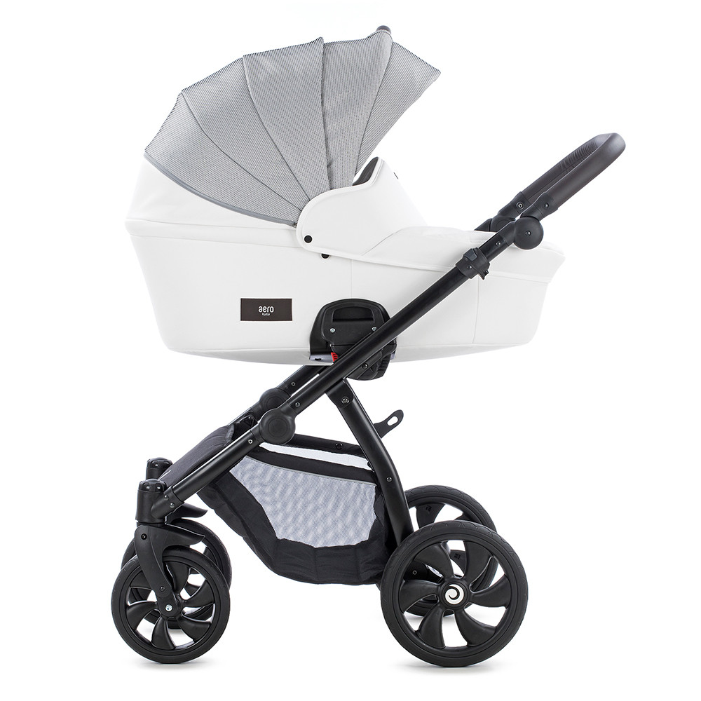 Коляска Tutis Aero 2 в 1 2019 Кожа Белая