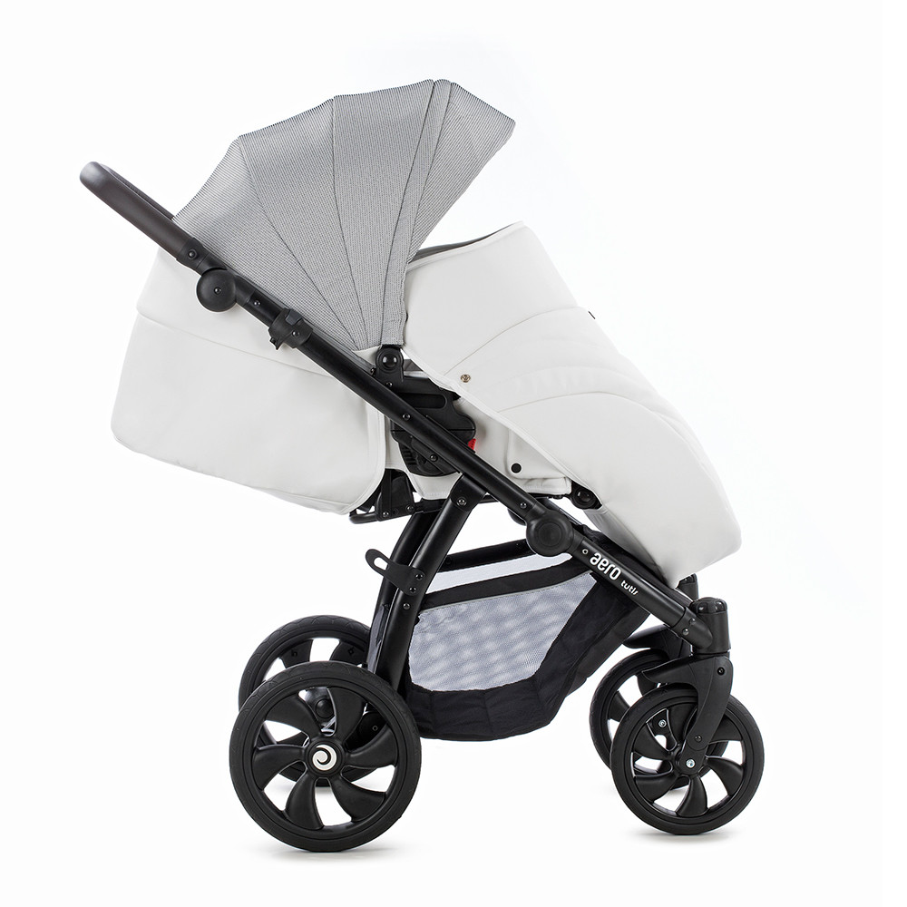 Коляска Tutis Aero 2 в 1 2019 Кожа Белая
