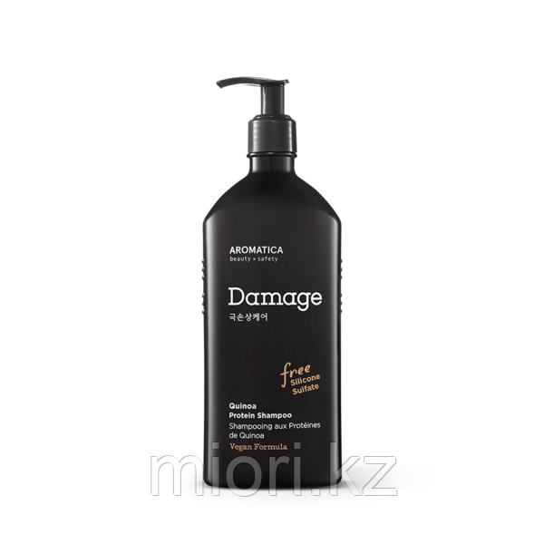 Бессульфатный шампунь c протеинами для повреждённых волос AROMATICA Quinoa Protein Hair Shampoo