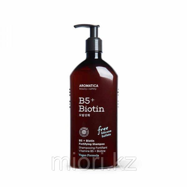 Бессульфатный укрепляющий шампунь с биотином AROMATICA B5+Biotin Fortifying Shampoo