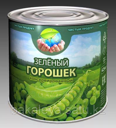 Зеленый горошек «Чистый продукт» 425 мл