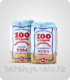 Мука ТМ «100 пудов» в/с 2кг