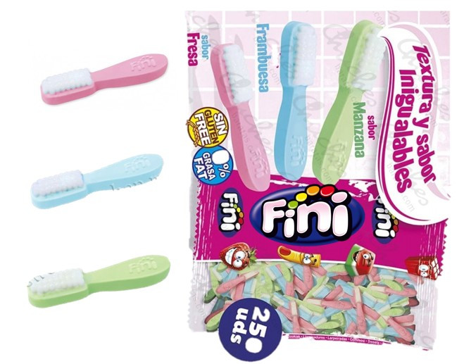 Жев.мармелад "Зубные щётки" 1,75кг 250шт /FINI Испания/