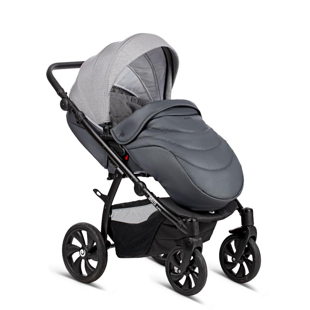 Коляска Tutis Aero Reflective 2 в 1 2019 Тёмно-серый Кожа
